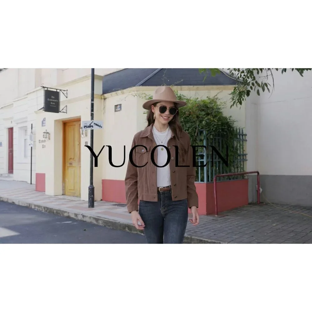 Cropped Corduroy Shacket, Velvet Blend, Chest Pockets, Casual Jacket